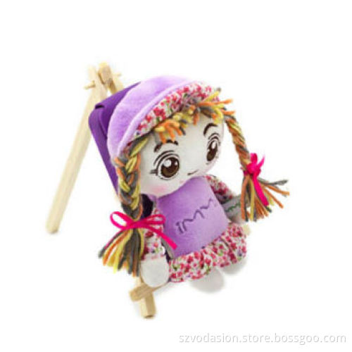 Plush Lovely Cartoon Girl Case for iPhone 4/5/5s/5c, CE Certified